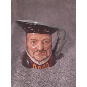 Vintage Royal Doulton Henry VIII D6647 Small Character Toby Jug 1975 England